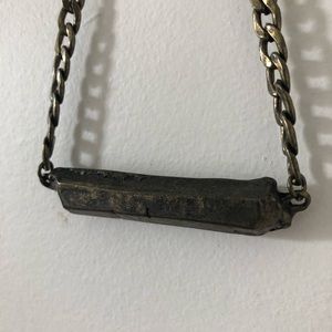 Bronze rod short necklace